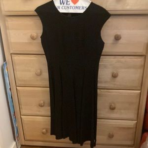 Black linen summer dress